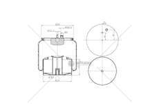 Bellow, air suspension MOLLA PN.C302/B MAN TGA COMPLETA GART