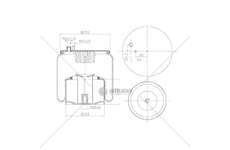 Bellow, air suspension MOLLA PN. C304/M4 MAN TGA COMP POST GART