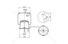 Bellow, air suspension MOLLA PN. D276/CR BPW OMAR GART