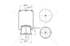 Bellow, air suspension MOLLA PN. D276/LRS AUSTERAS GART
