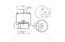 Bellow, air suspension MOLLA PN. D277/B-2F BPW ITALIA I GART