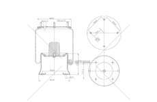 Bellow, air suspension MOLLA PN. D277/C BATTAGLINO BPW ITALIA GART