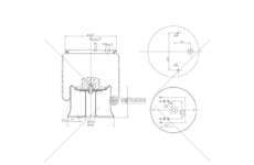 Bellow, air suspension MOLLA PN. D277/D SCHMITZ WEWEL GART