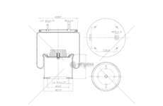 Bellow, air suspension MOLLA PN. D277/DA BATTAGLINO BPW ITALIA GART