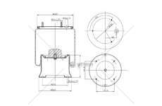 Bellow, air suspension MOLLA PN. D277 DAF CARRO SB3000 RVI GART