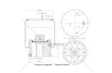 Bellow, air suspension MOLLA PN. D277 SAF COMPLETA CO TO GART