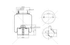 Bellow, air suspension MOLLA PN. D278/E GIRELLI GART