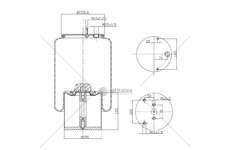 Bellow, air suspension MOLLA PN. D278/F APPL.VARIE CH GART