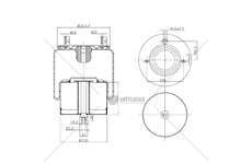 Bellow, air suspension MOLLA PN. D278/V VOLVO FH12 FM T COM GART