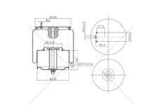 Bellow, air suspension MOLLA PN. D278/V1 VOLVO FH POST 1076076 GART