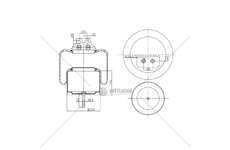 Bellow, air suspension MOLLA PN. D290/B IVECO STRALIS GART