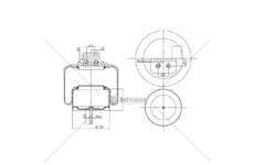 Bellow, air suspension MOLLA PN. D290/B IVECO STRALIS GART