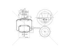 Bellow, air suspension MOLLA PN. D290/B STRALIS 44E T GART