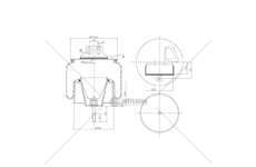 Bellow, air suspension MOLLA PN. D290/BR STRALIS COMP TRAT GART