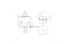 Bellow, air suspension MOLLA PN. D290/BR STRALIS COMP TRAT GART