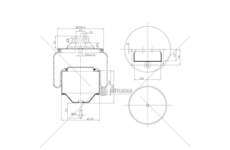 Bellow, air suspension MOLLA PN. D290/CR COMPLETA IVECO STRALIS GART