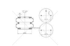 Bellow, air suspension MOLLA PN. T271/2 MINONZIO NOMEC GART