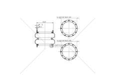 Bellow, air suspension MOLLA PN. T271/2 TORPRESS 22 GART
