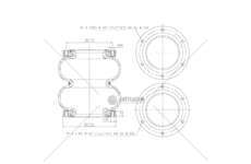 Bellow, air suspension MOLLA PN.T279/B-PER KIT SOSP.DAILY GART