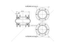 Bellow, air suspension MOLLA PN. T279/C APPLIC.VARIE GART