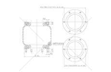 Bellow, air suspension MOLLA PN. T279/E MOD.ALKO PER DAILYVERS. ALTA GART