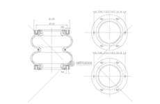 Bellow, air suspension MOLLA PN. T279 GART