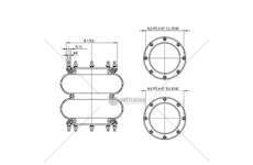 Bellow, air suspension MOLLA PN. T291/2 TORPRESS 20 GART