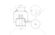 Bellow, air suspension PH II/FM/FMX II GART