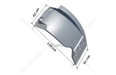 Blatník kabiny MB ACTROS MP1,MP2 LAMIRO 1890-37