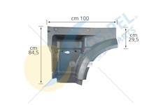 Blatník stupačky DAF XF106 část přední COSPEL COS204.10621