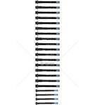 Bolt Kit, cylinder head WS 225/242/259/268 - 85/95 Victor Reinz