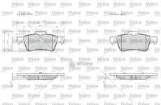 Brake Pad Set, disc brake BRAKE PADS LCV Valeo