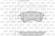 Brake Pad Set, disc brake BRAKE PADS LCV Valeo