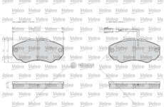 Brake Pad Set, disc brake BRAKE PADS LCV Valeo