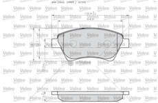 Brake Pad Set, disc brake BRAKE PADS LCV Valeo