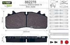 Brake Pad Set, disc brake BRAKE PADS Valeo