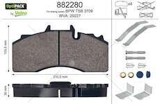 Brake Pad Set, disc brake BRAKE PADS Valeo