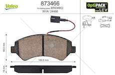 Brake Pad Set, disc brake DUCATO/JUMPER/BOXER 2006-> FRONT Valeo