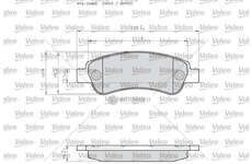 Brake Pad Set, disc brake DUCATO/JUMPER/BOXER REAR Valeo