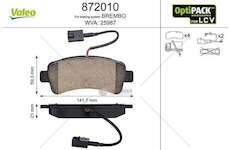 Brake Pad Set, disc brake JUMPER/DUCATO/BOXER Valeo