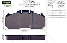 Brake Pad Set, disc brake MAGNUM/PREMIUM FRONT/REAR Valeo