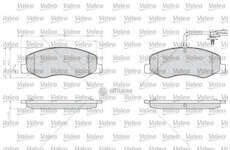 Brake Pad Set, disc brake MASTER III 2.3 DCI 2010-> REAR Valeo