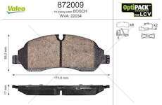 Brake Pad Set, disc brake TOURNEO/TRANSIT Valeo