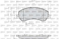 Brake Pad Set, disc brake TRANSIT/TOURNEO 2.2/2.4 TDCI Valeo