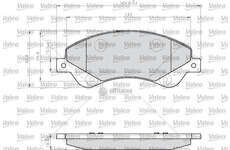 Brake Pad Set, disc brake TRANSIT/TOURNEO 2.2/2.4 TDCI Valeo