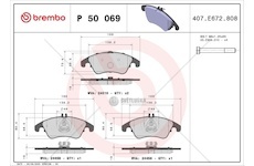 Brake pads mercedes e w210 95> front w212 WBR P 50 069
