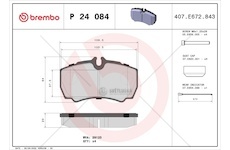 Brzdové destičky ford transit 06> vzad WBR P 24 084