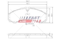 Brzdové destičky iveco daily 00> přední bez sensor 29l / 35c / 35s / 40c / 50c ft29091