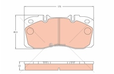 Brzdové destičky iveco daily 06> přední bez sensor gdb5068