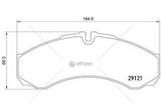Brzdové destičky iveco daily 06> vzad WBR P A6 017